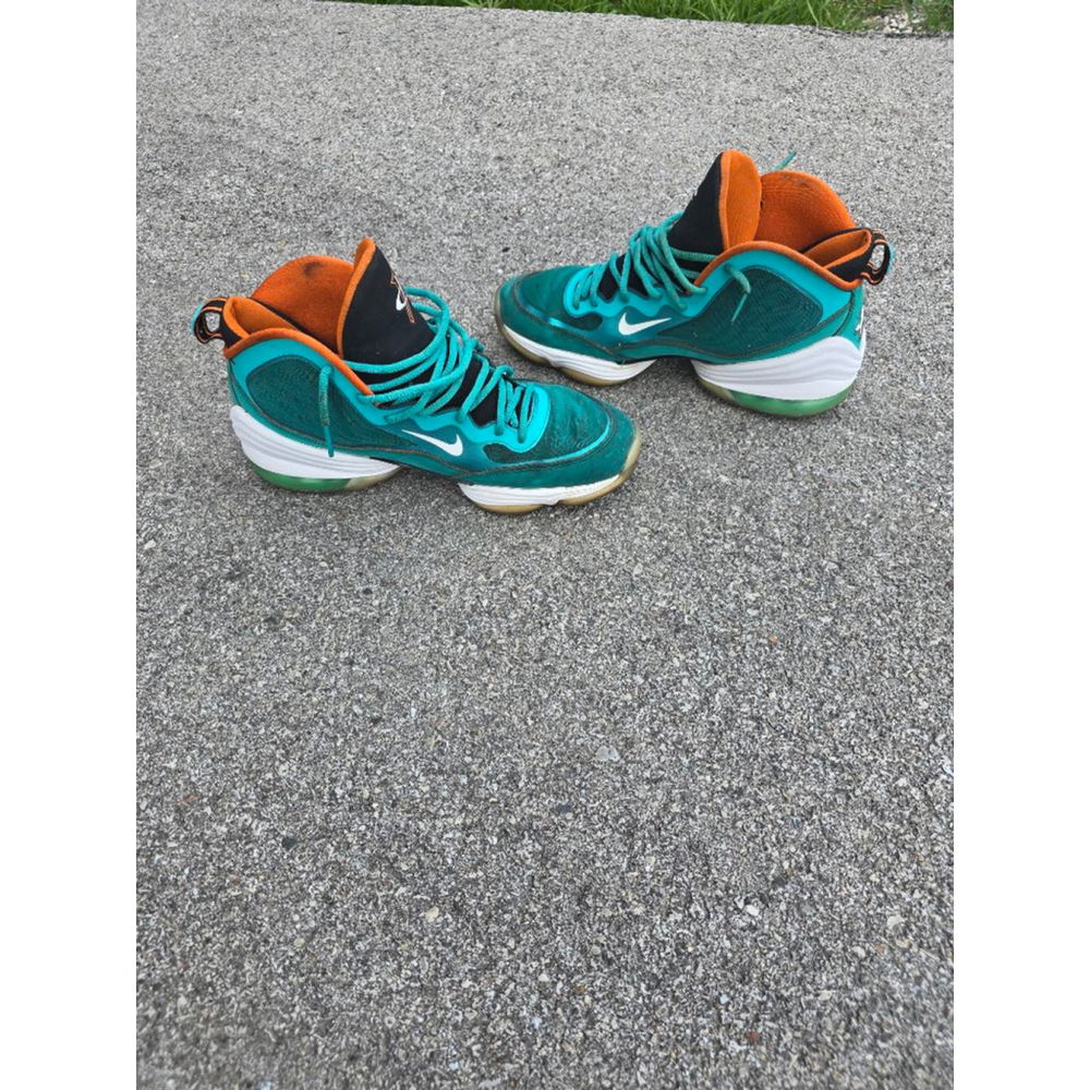 2012 Air Penny 5 'Miami Dolphins' size 9.5 shoes - Picture 5 of 7